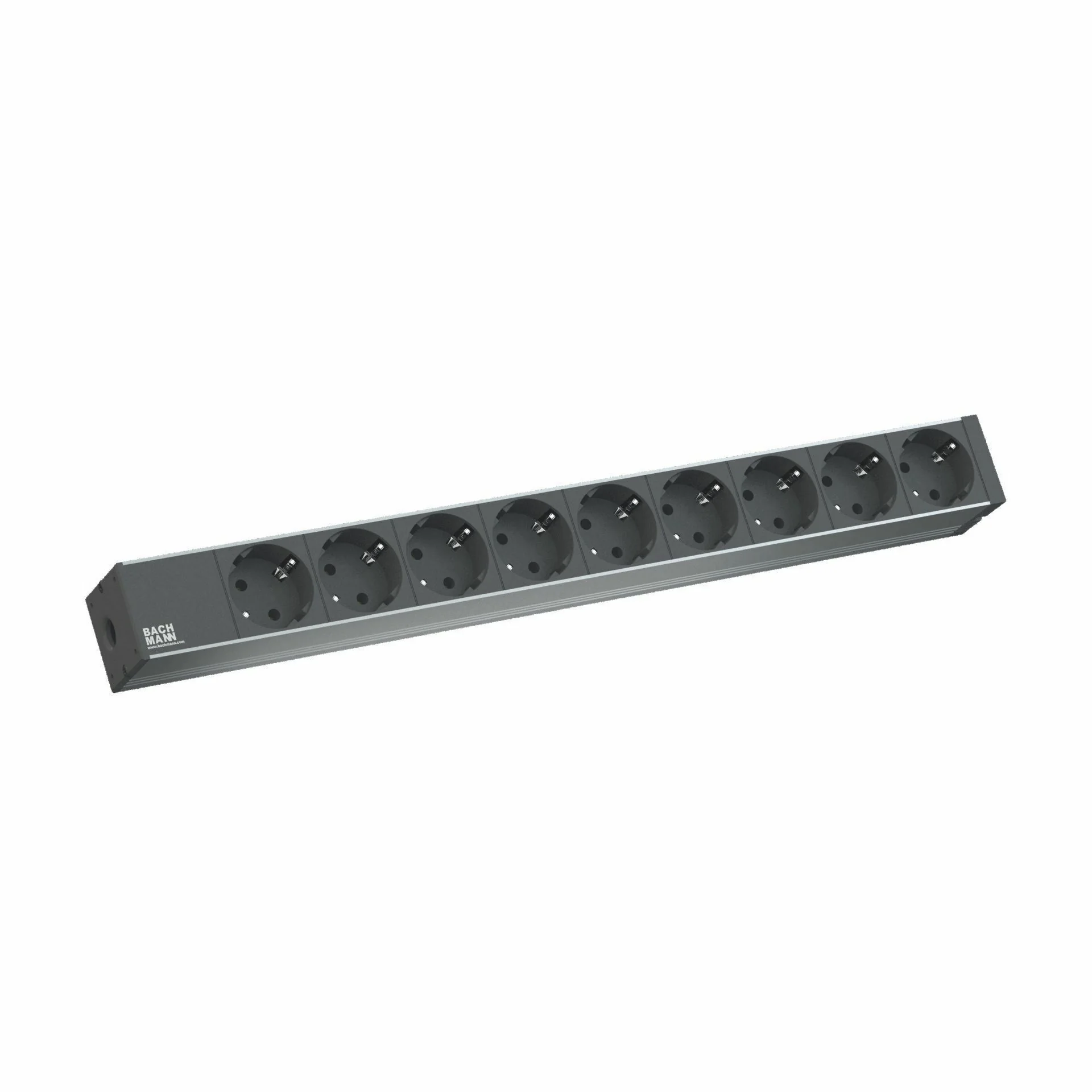 Bachmann Bachmann razdelilec rack 9x250V ALU 2m črn 333.506 Razdelilci 220V