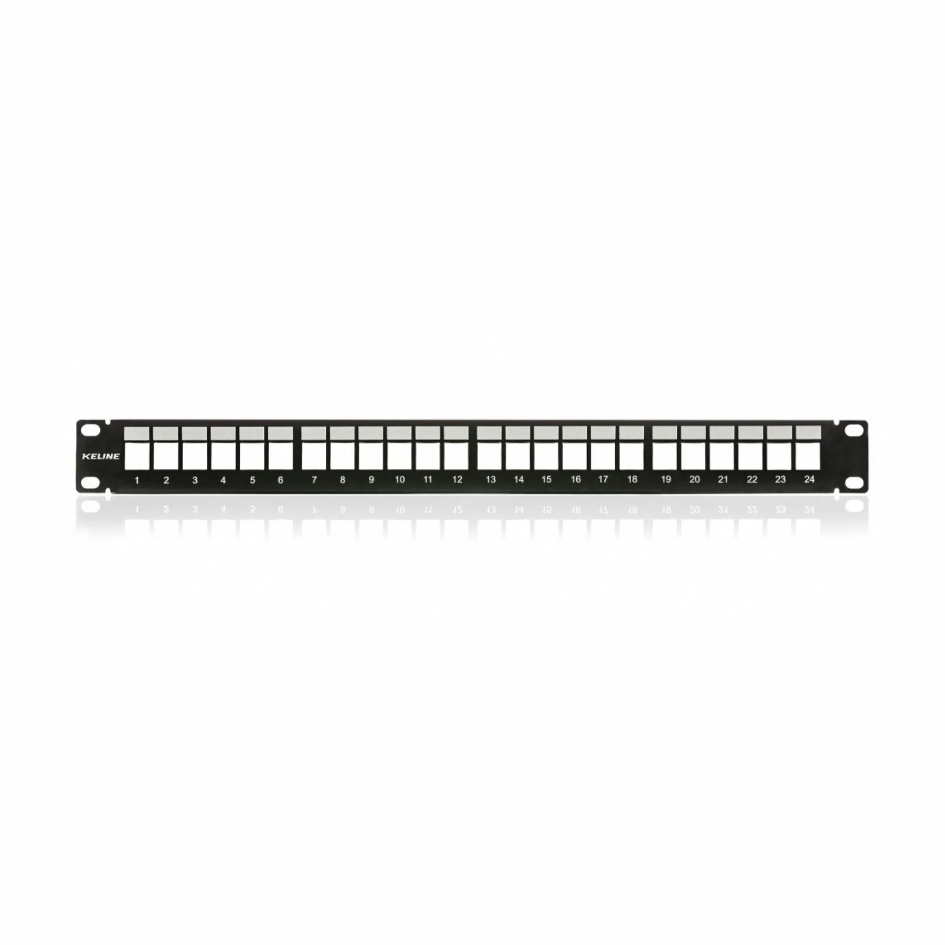 KELine KELine panel CAT.5e/6/6A 24-port +nosilec kablov KEP-EMPTY-S Priključni (patch) paneli