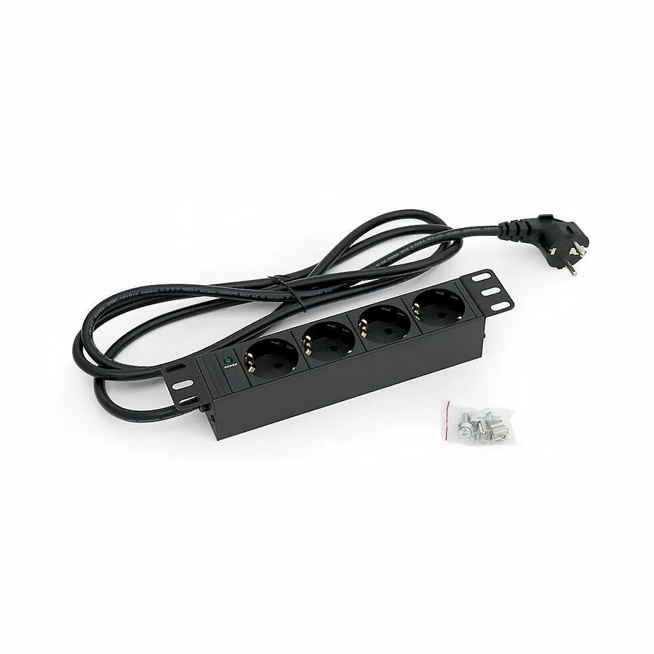 Triton Triton razdelilec 250mm rack 4x230V ALU črn Razdelilci 220V
