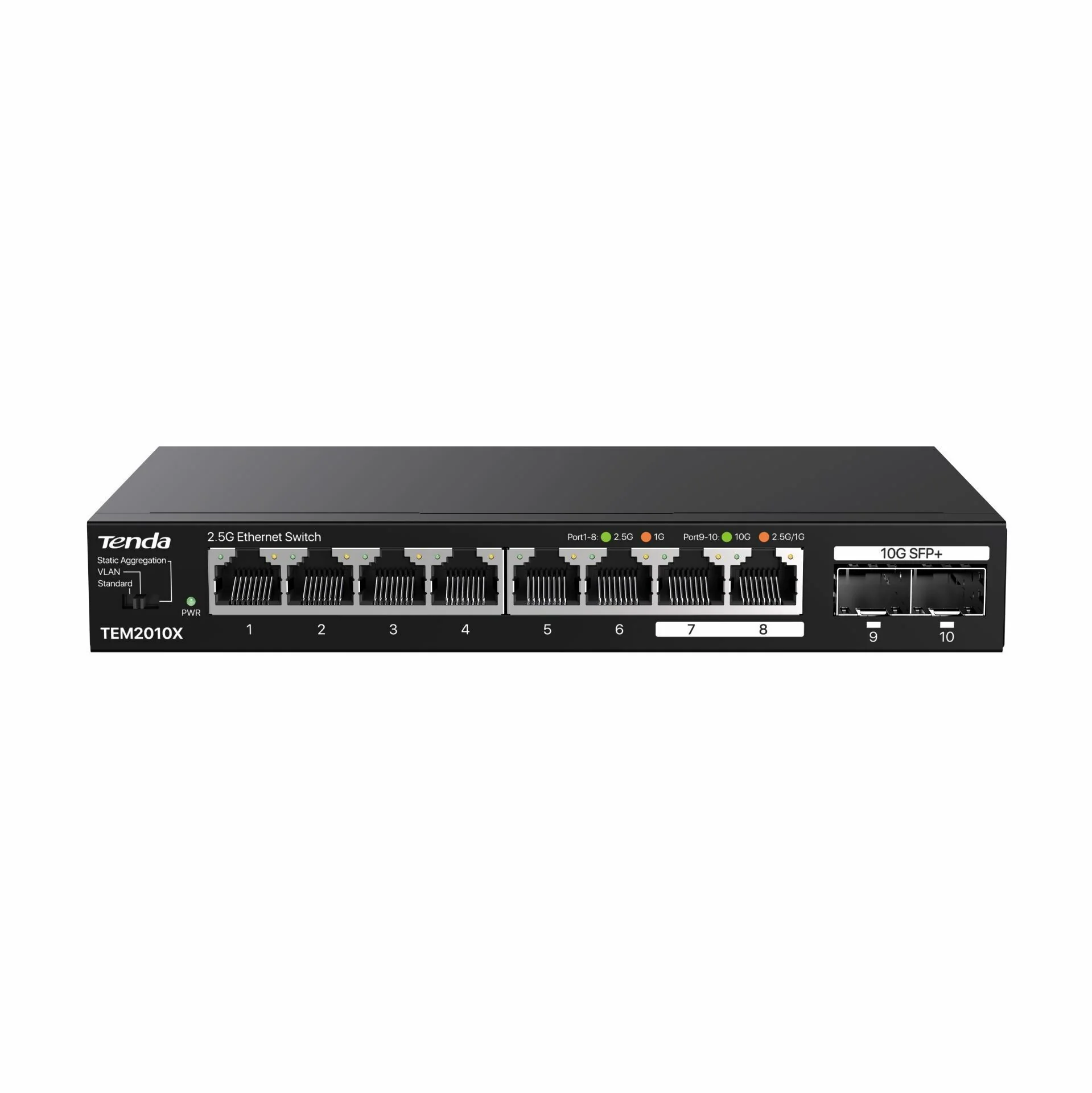 Tenda Tenda stikalo 2,5 Giga 8-port 2x SFP+ TEM2010X Mrežna stikala