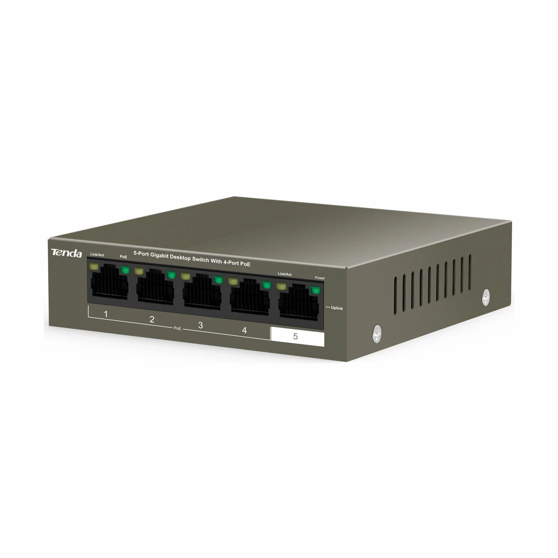 Tenda Tenda stikalo Giga 5-port 4x PoE mini kovinsko ohišje TEG1105P-4-63W Mrežna stikala
