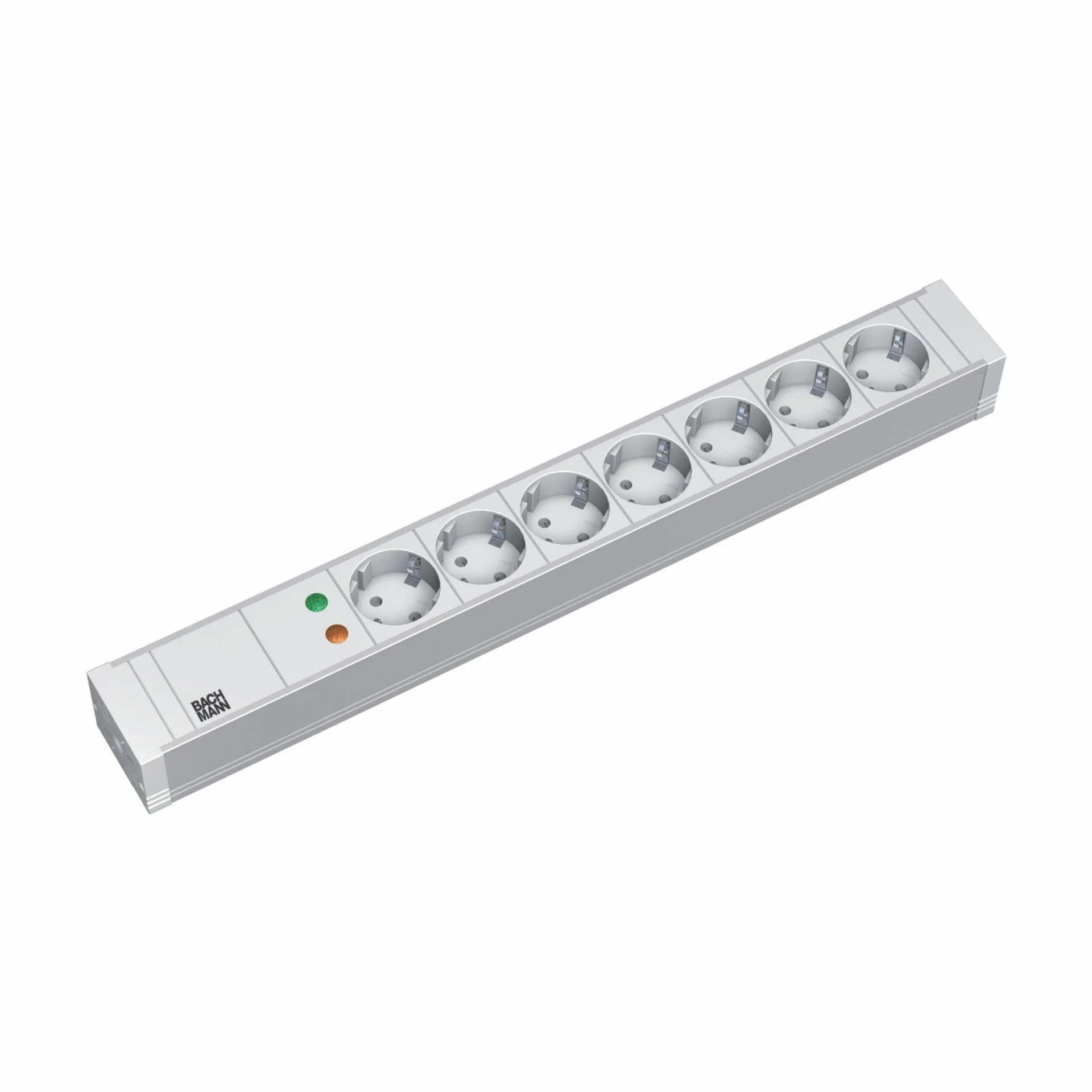 Bachmann Bachmann razdelilec rack 7x250V PVC siv prenapetostna zaščita 2m 333.604 Razdelilci 220V