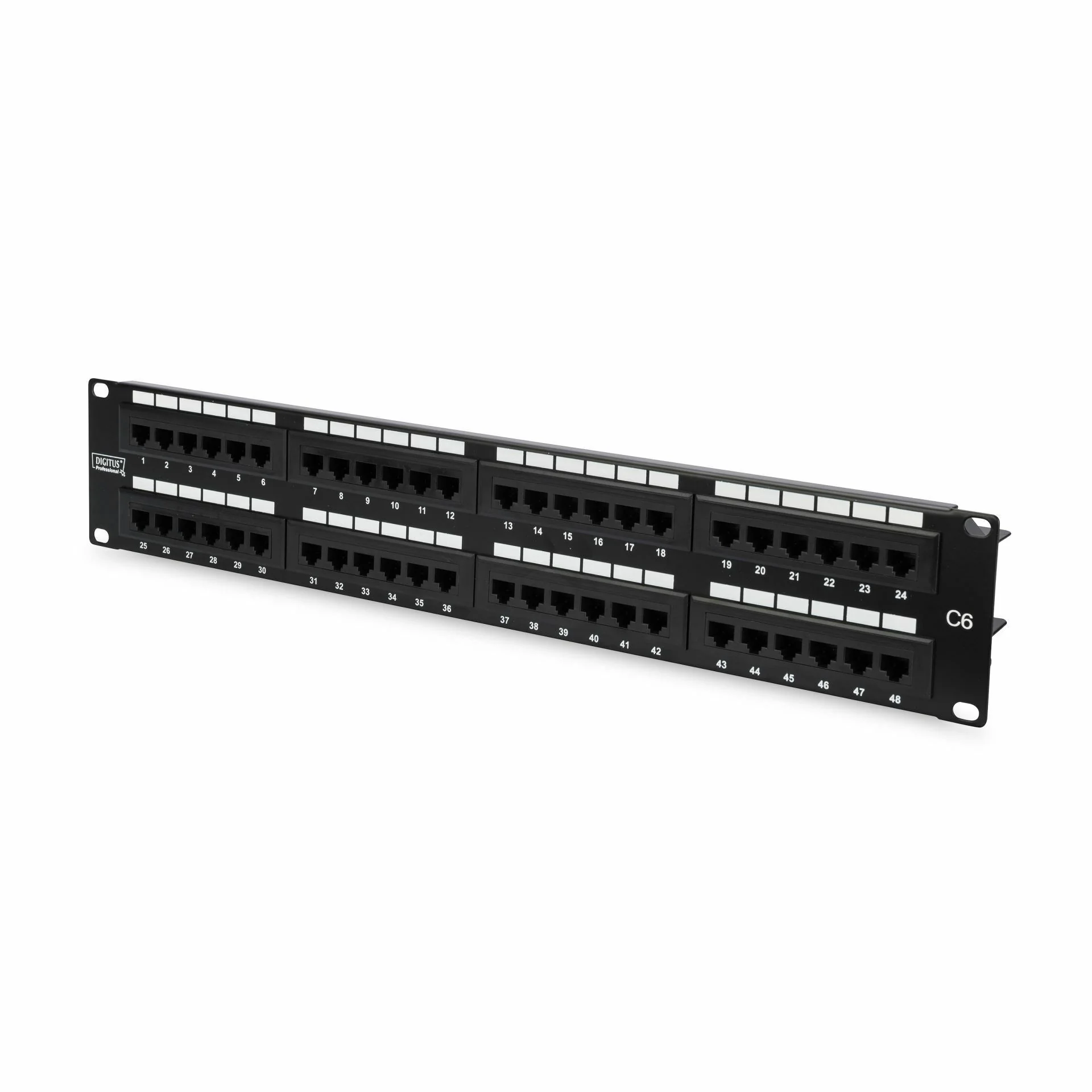Digitus Digitus panel CAT.6 UTP 48-port 2U DN-91648U Priključni (patch) paneli