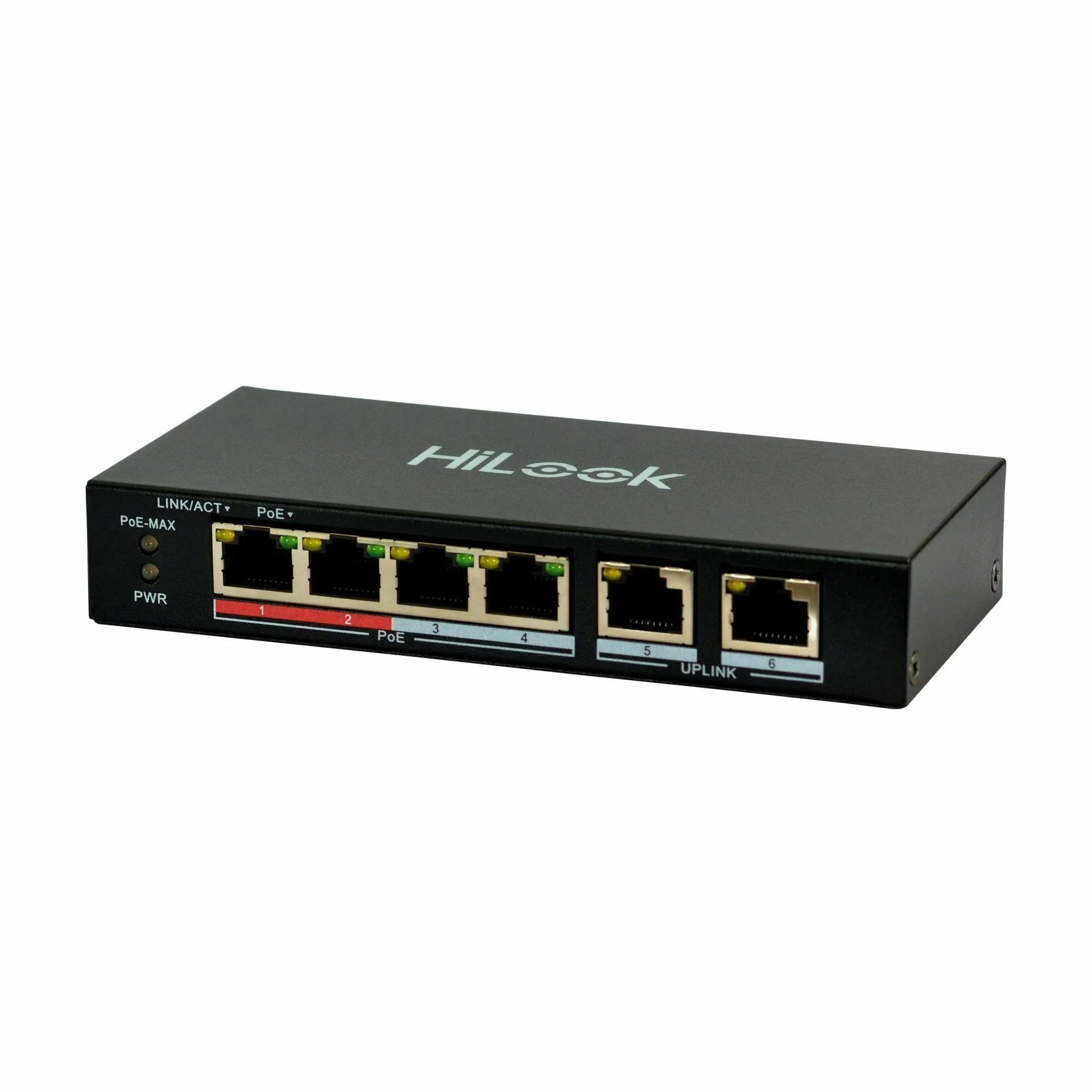 HiLook HiLook stikalo 100M 6-port 4x PoE mini kovinsko ohišje NS-0106P-35 Mrežna stikala