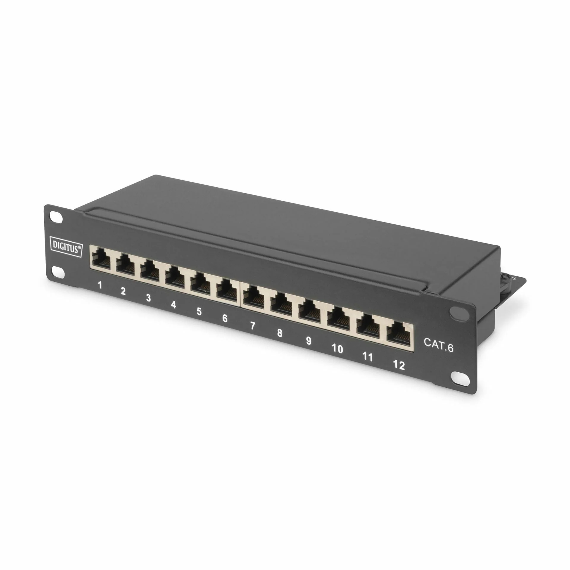 Digitus Digitus 250mm panel 12-port CAT.6 1U FTP DN-91612S Priključni (patch) paneli