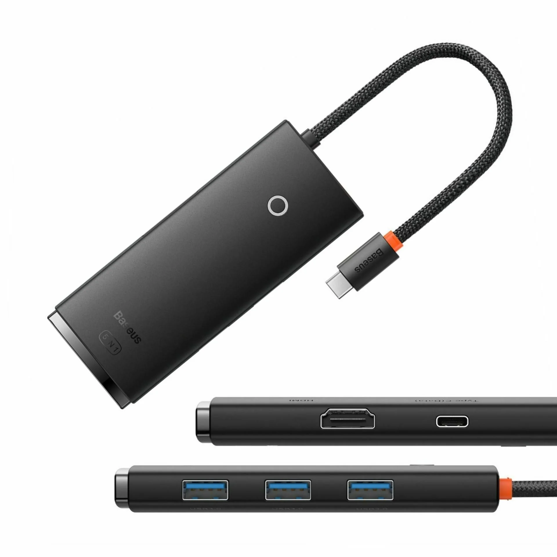 Baseus Baseus priklopna postaja USB 3.1 TipC 5v1 4K črn WKQX040001 Priklopne postaje
