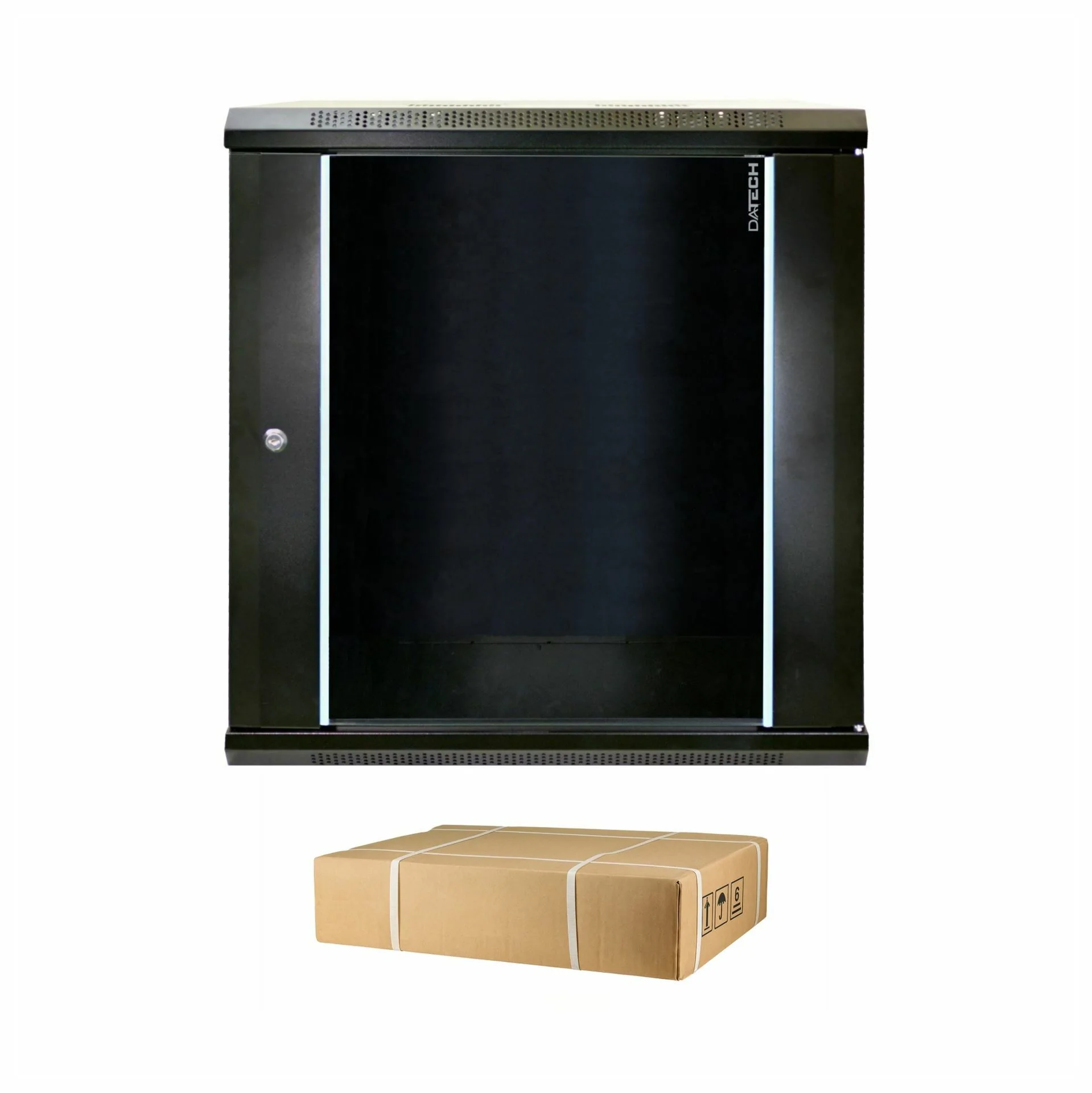 Datech DATECH zidni kabinet 9U 501 600x450 črn + polica DP.6409.9001 Zidni