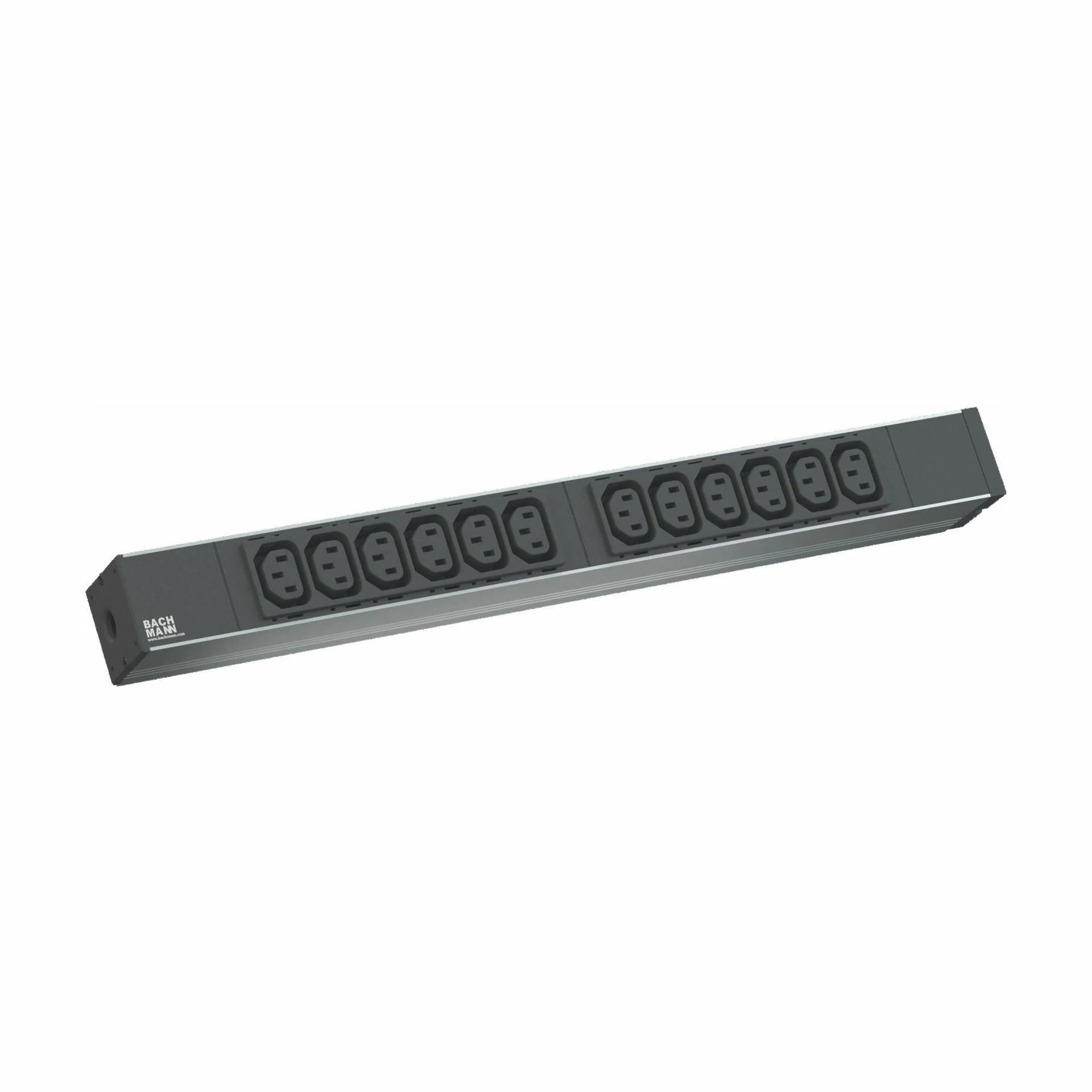 Bachmann Bachmann razdelilec rack 12xEuro C13 ALU črno/siv 333.616 Razdelilci 220V
